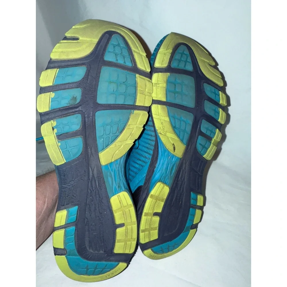 Asics Dynaflyte 2 T7D0N Mens Sneaker 9 Island Blue Yellow Athletic Running Shoes